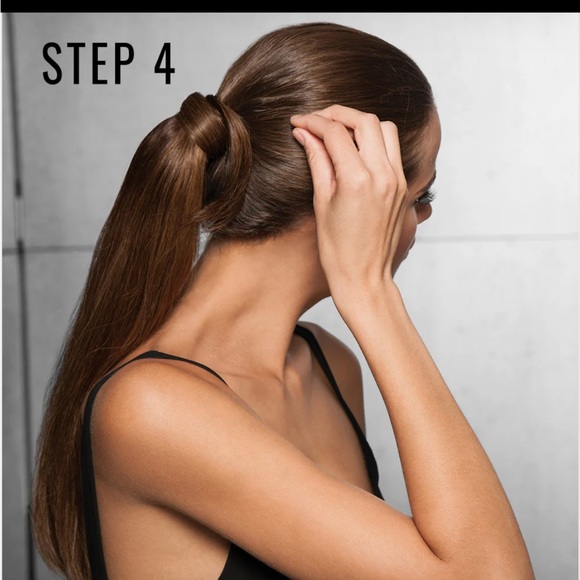 HAIRDO Human Hair Ponytail CLIP VELCRO WRAP EXTENSION KEN PAVES BLOND DARK ROOTS - Picture 6 of 12